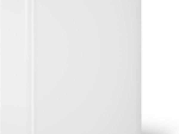13-Gallon Stainless Steel Step Trash Can, White Stainless Steel, Hands-Free Pedal, Quiet-Close Lid, Fingerprint-Resistant, Durable, K-