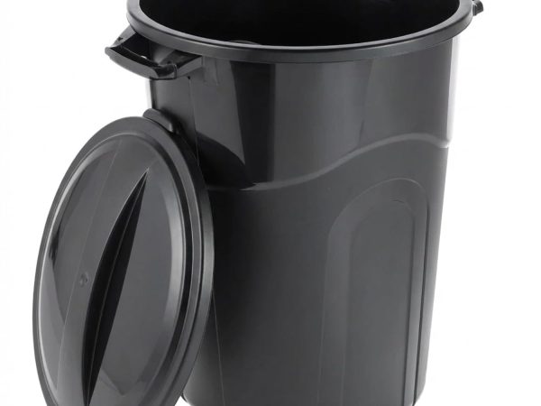 32 Gallon Trash can, Outdoor Garbage can with Handles & Click Lock Lid, Indoor or Outdoor Durable