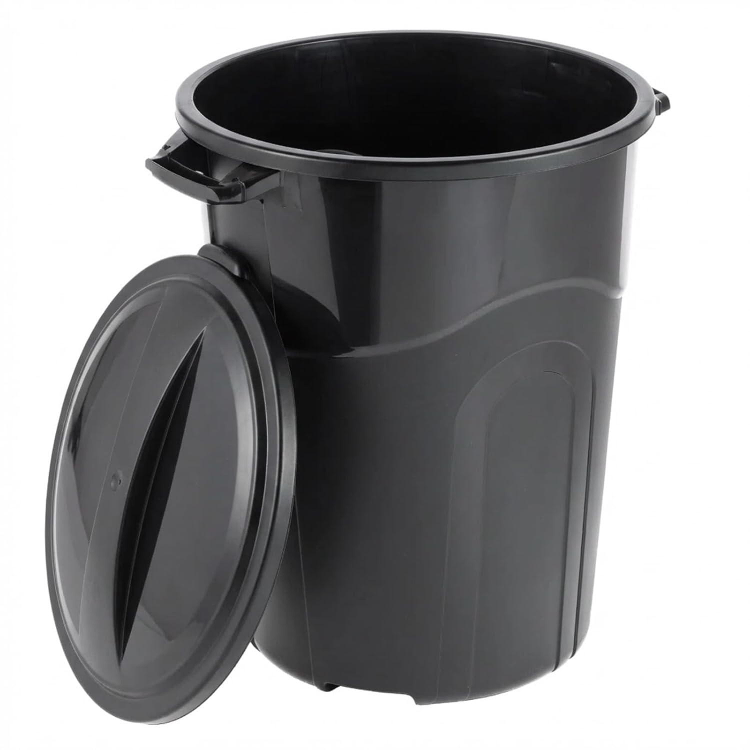32 Gallon Trash can, Outdoor Garbage can with Handles & Click Lock Lid, Indoor or Outdoor Durable