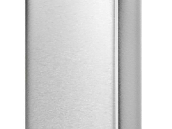 Home Stainless Steel Kitchen Trash Can, 13 Gal / 50 L Step-On Garbage Bin with Soft Close Lid, Large Rustproof Metal Trash Can for Kitchen, Silver